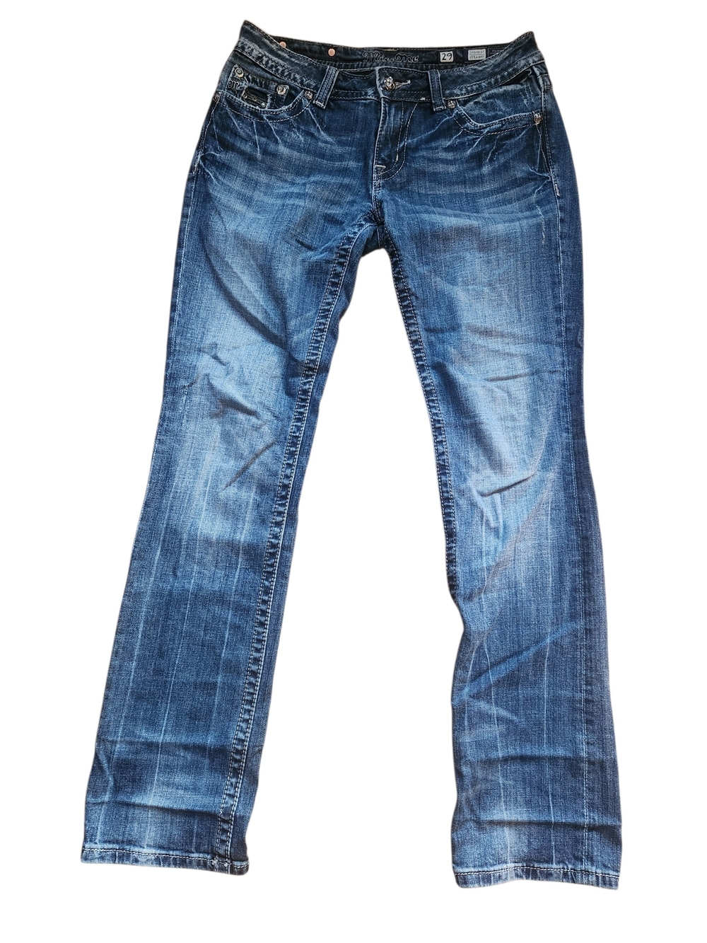 Miss Me Blue Wash Bootcut Jeans
